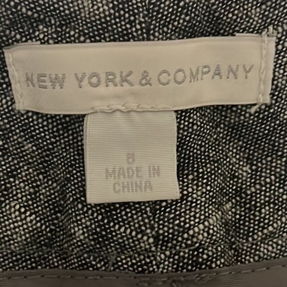 Women’s NEW YORK & COMPANY, 55% Linen, Casual Capris, Black/White, Size 8 - Picture 7 of 8